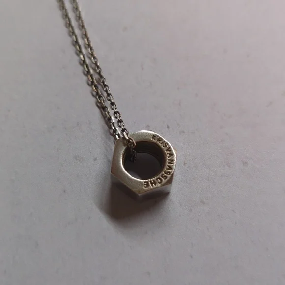 KrisVanAssche Bolt Sterling Silver Pendant and Necklace - Picture 4 of 7